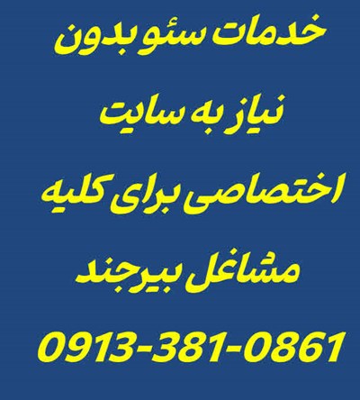 خدمات سئو در بیرجند