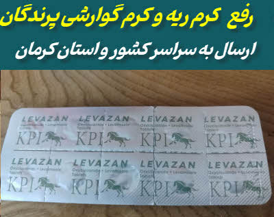 رفع کرم گوارشی و کرم ریه پرنده و کبوتر | لوامیزول و اکسی کلوزانید